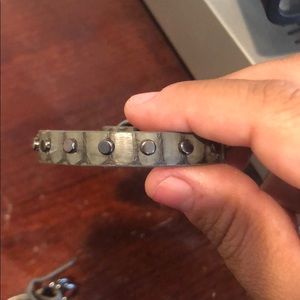 Jcrew Gray Python Bracelet